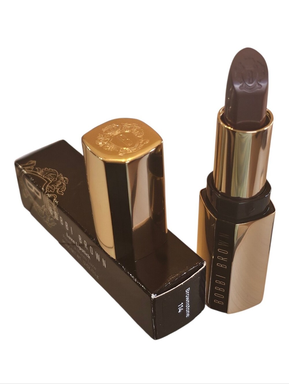 Bobbi Brown Luxe Lipstick in Brownstone (114) NIB